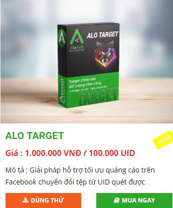 alo taget giai phap ho tro toi uu quang cao facebook - Top các phần mềm marketing đa kênh tốt nhất 2019