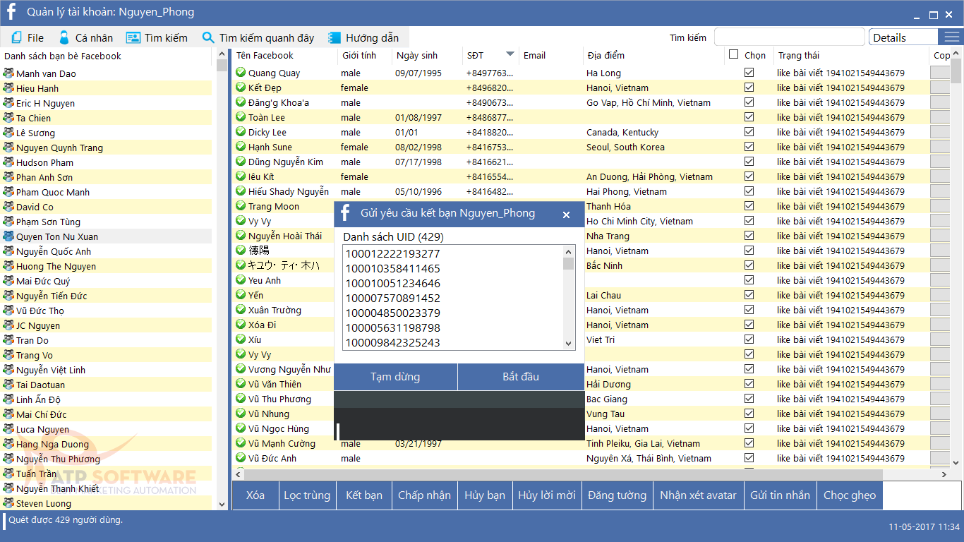 gui kb - Cách khai thác danh sách số điện thoại data khách hàng tiềm năng hiệu quả