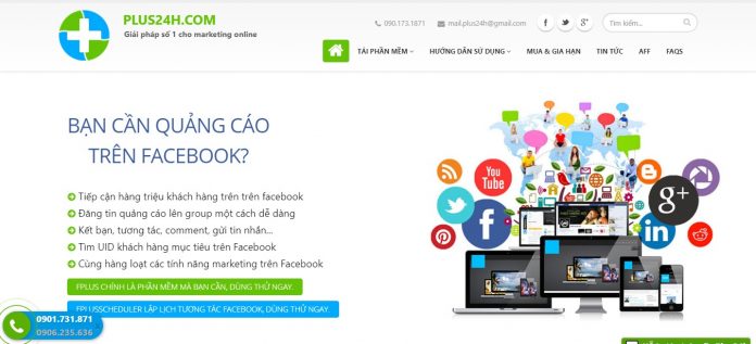 phan mem quang cao facebook plus24h - Top các phần mềm marketing đa kênh tốt nhất 2019