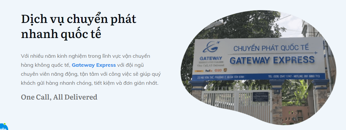 Gateway - đơn vị hỗ trợ khách hàng gửi hàng theo DHL Việt Nam uy tín