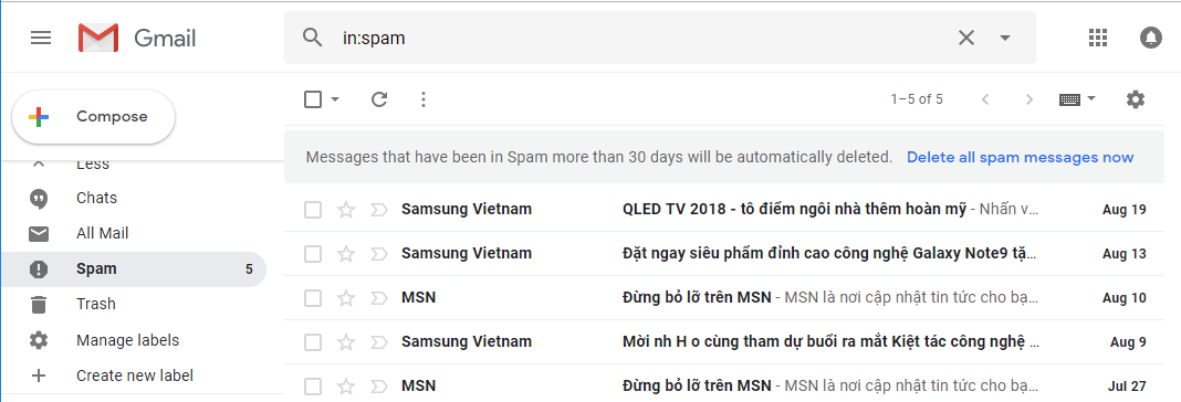 Email Hosting] Hướng dẫn xử lý khi email bị đưa vào Spam/Junk