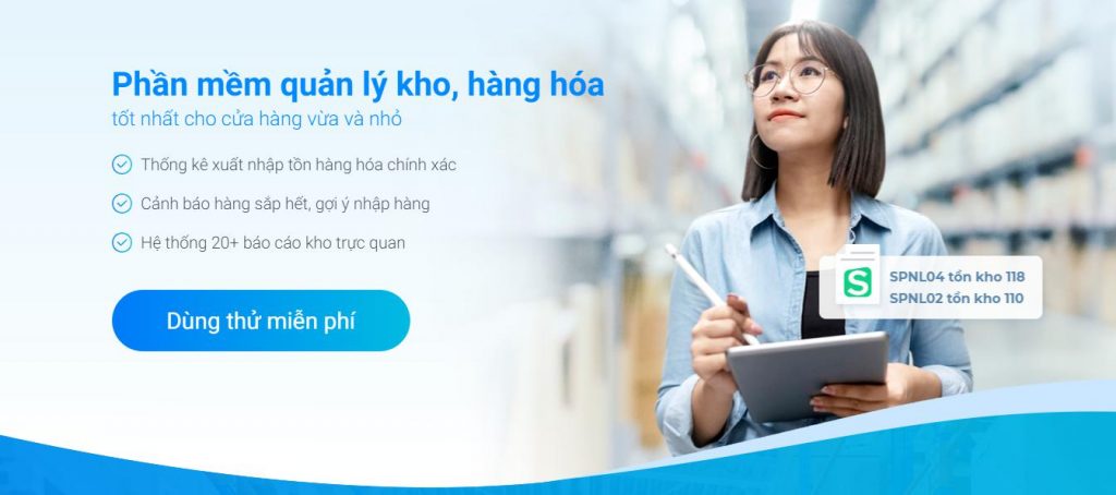 phần mềm quản lý kho Sapo