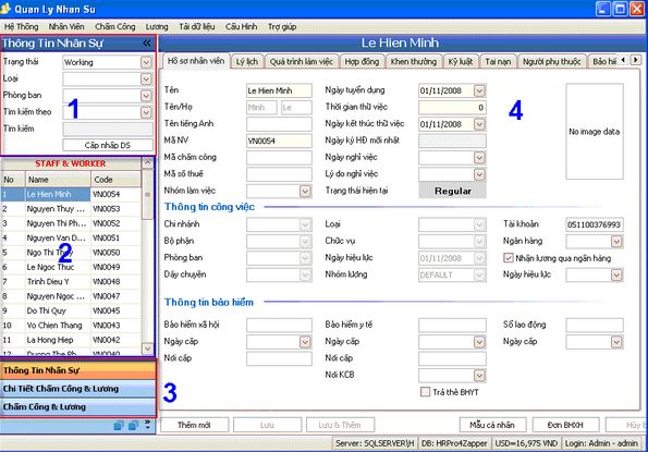 Download phần mềm quản lý nhân sự VnResource HRM Pro - Quản lý nhân vi