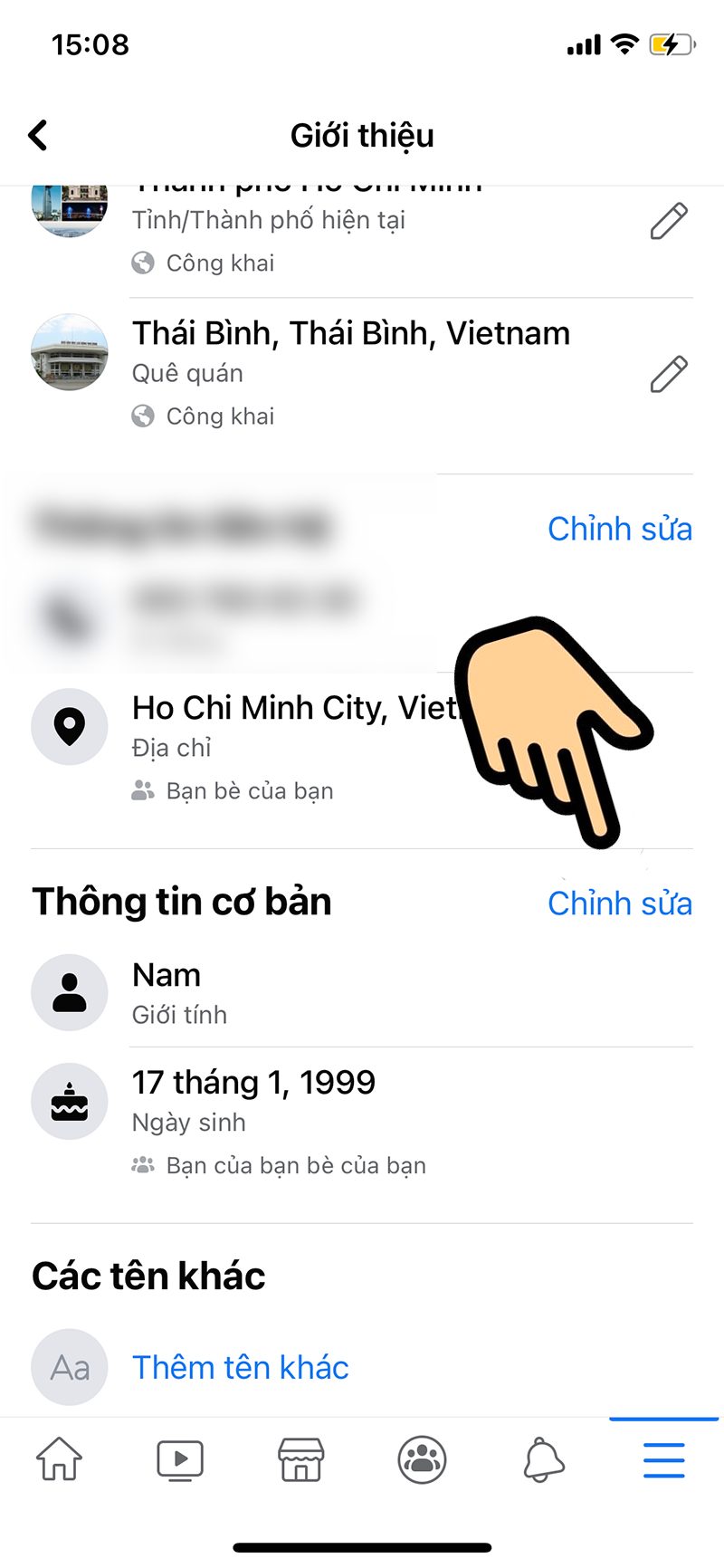 Cách ẩn ngày sinh nhật trên Facebook 1