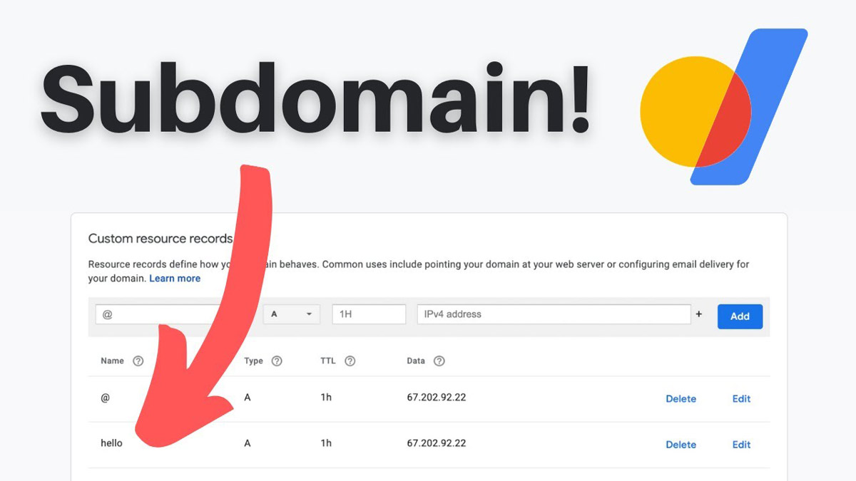 Cách trỏ subdomain về hosting 1